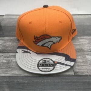 New Era 9Fifty Men's Snapback NFL Denver Broncos Orange Navy Silver Adjustable
